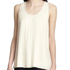Joie • Starleen Full Sequin Beige Sleeveless Top Size Small
